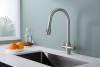 Смеситель для кухни Paulmark Lange La214212-BS с выдвижным изливом, брашированная сталь фото 4