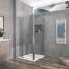 Душевой уголок Vincea Intra VSR-1I901090CL 100x90 см, профиль хром, стекло прозрачное фото 2