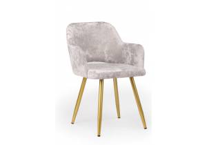 Стул на металлокаркасе Notta Эолин 360 631681 латте (simple 008) / золотой