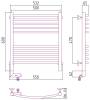 Полотенцесушитель электрический Сунержа Богема 00-5202-6050 2.0 выгнутая 600х500 МЭМ левый фото 2