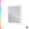 Зеркало Cezares Multicolore CZR-SPC-MC-800-800-RGB-TCH со встроенной RGB подсветкой и сенсорным выключателем, 12V, 80x80 фото 3