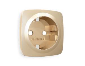 Лицевая панель для электрической розетки с заземлением Ambrella Volt Omega OP6060
