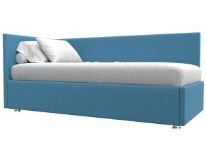 Кровать Лига Диванов Лига-039 123643L голубой левая 90x200