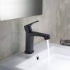 Смеситель для раковины Aquatek Оберон AQ1210MB черный матовый фото 6