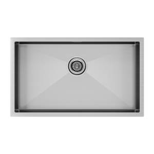 Мойка кухонная Paulmark Gerberg 74 Uni PM257444-BS Брашированная Сталь, 74x44