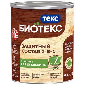 Защитный состав 2-в-1 Текс Биотекс бесцветный 0.8 л