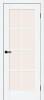 Межкомнатная дверь Bravo Прима-11.1 полотно White Silkwood, стекло Magic Fog 700x2000