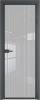 Межкомнатная дверь Profil Doors 1 AX цвет профиля Серая ночь, стекло безопасное 6 мм страйп 600x2000