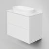 Тумба под раковину La Fenice Terra Twin Bianco 80 белый матовый фото 3