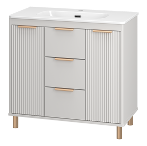 Тумба с раковиной Brevita Рисака УТ000025681 кремовая, 90 см