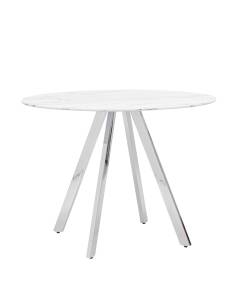 Стол обеденный Stool Group Хьюстон DT-954-W-100 DUAL белый стеклянный 100x100x76