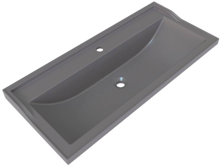 Раковина Stella Polar Флур SP-00001759 серая, 100x45