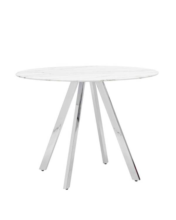 Стол обеденный Stool Group Хьюстон DT-954-W-100 DUAL белый стеклянный 100x100x76
