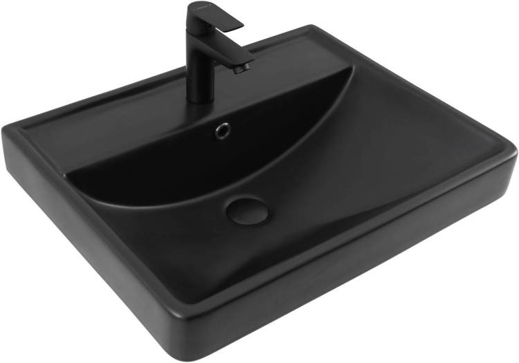Раковина Aquanet Ирис 329247 черный матовый, 60x47