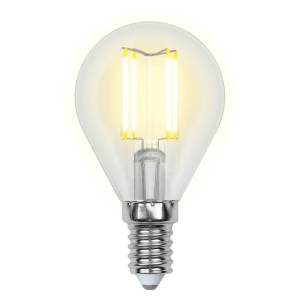Лампа светодиодная филаментная Uniel Air G LED-G45-6W/NW/E14/CL GLA01TR