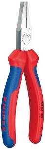 Плоскогубцы KNIPEX тупоносые, рифлённые губки 28 мм, 140 мм, хром, 2К ручки