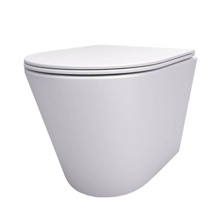 Унитаз подвесной Maretti Florenza FL10PBM97-844 безободковый, сиденье микролифт, белый