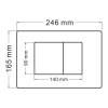 Комплект Abber Rechteck AC1201MB-AC0105-AC0120MCH унитаз подвесной, безободковый, сиденье микролифт, черный матовый, кнопка хром матовый фото 11