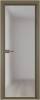 Межкомнатная дверь Profil Doors 1 AV цвет профиля Шампань, стекло безопасное 6 мм матовое 600x2000