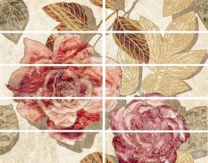 Бордюр Laparet Illyria Flowers 25x7.5
