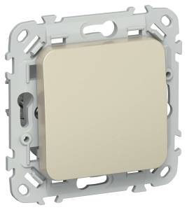 Выключатель 1-клавишный проходной IEK Flite FI-V12-0-10-1-K37 шампань