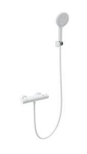 Смеситель для душа Wonzon & Woghand WW-B2003-A-MW с термостатом, белый матовый