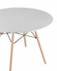 Стол обеденный Stool Group Eames DSW Z-231-1 круглый белый 100x74 D=100 фото 2