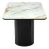 Стол Bradex Home Festa RF 0839 керамогранит Calacatte gold (глянец), черный 140x85x77 фото 3