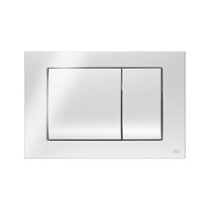 Кнопка смыва OLI Metal dual 656006 хром матовый, антивандальная