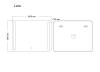 Зеркало Grossman LARA 1000x800x45 LED с сенсорным выключателем и гравировкой фото 2
