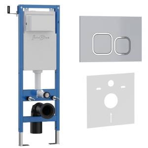 Система инсталляции для унитазов Iberica Blanca Esti-Q IB.001M.834 кнопка смыва хром матовый