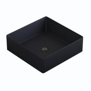 Раковина Uperwood Square 291020317 черный, 39x39
