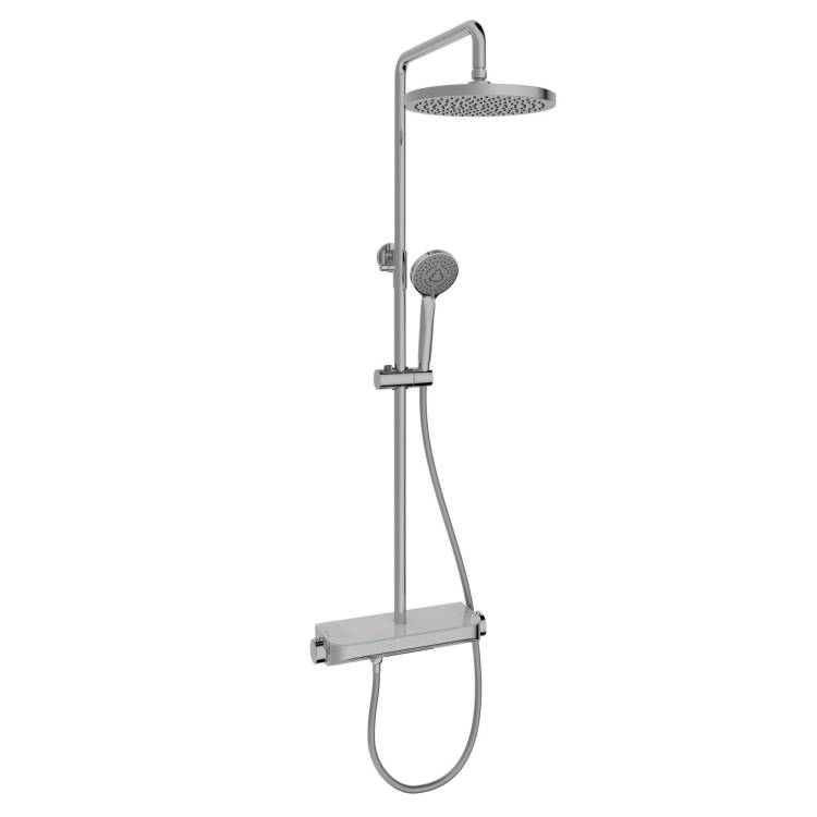 Душевая стойка Sancos Teo SC11002CH хром, с термостатом