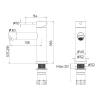 Смеситель для раковины Knotlor Streamline SS-04 сатин фото 8