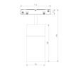 Магнитный трековый светодиодный светильник Elektrostandard Slim Magnetic 85187/01 20W 4200K Comfi черный фото 4