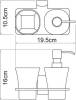 Дозатор Wasserkraft Exter K-5289 со стаканом фото 3