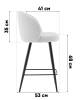 Стул полубарный Stool Group Ханнингем vd-hanningem-pf-beige бежевый, велюр фото 10