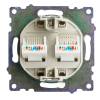 Розетка компьютерная 2-местная Stekker GLS00-7109-08 50009 фото 9