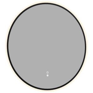 Зеркало Aquanet Контур 00367665 LED подсветка, подогрев, черное, D77
