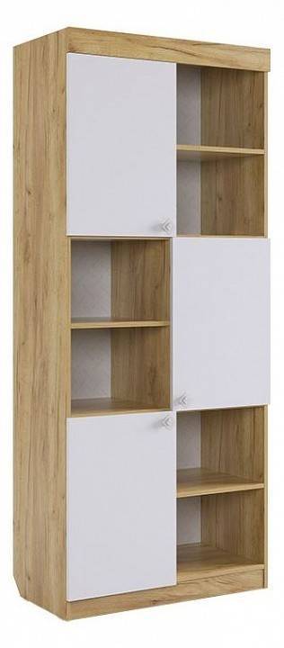 Стеллаж комбинированный Mebelson Форсаж MKF-03.2725 дуб крафт золотой/белый