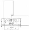 Скрытая петля Morelli HH-2 PG золото, врезная, с 3D-регулировкой вес полотна до 60 кг фото 3