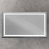 Зеркало BelBagno SPC-KRAFT-1400-800-SENS-NERO с подсветкой и подогревом, Черный фото 3