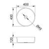 Раковина Comforty CF21001 стеклянная, прозрачное стекло фото 4