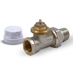 Вентиль прямой Primoclima Armature PC1212TS термостатический, 1/2", никель