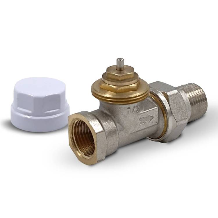 Вентиль прямой Primoclima Armature PC1212TS термостатический, 1/2", никель