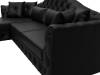 Диван угловой Лига Диванов Артис 128032L Черный фото 4