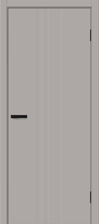 Межкомнатная дверь глухая Bravo Граффити-21 Полотоно Grey Pro 1900х600