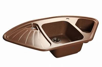 Мойка кухонная GranFest Corner GF-C--1040E угловая 1039x560мм терракот