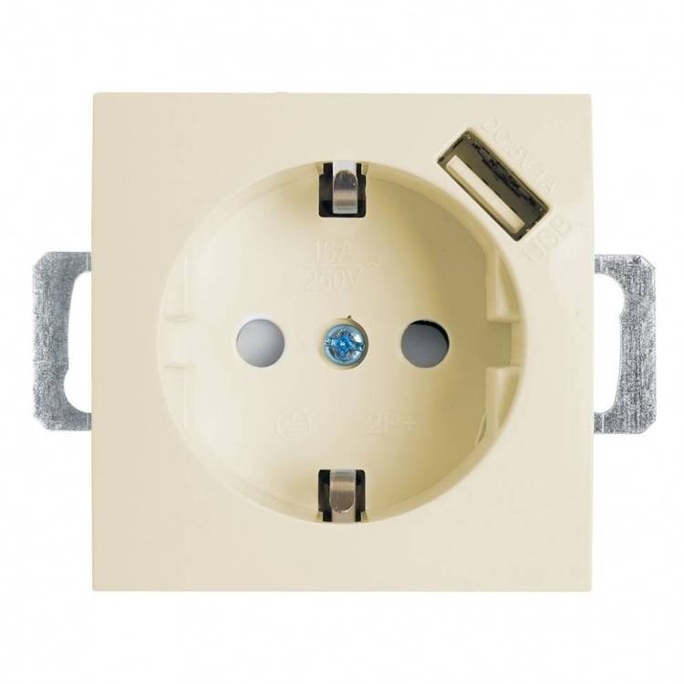 Розетка с USB Stekker PST16-9111 39329