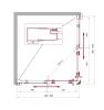 Душевой уголок BelBagno Uno 195 AH-2-100/90-P-Cr фото 2